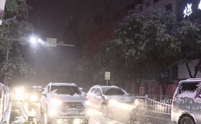 หิมะตกหนักทางตะวันตกเฉียงเหนือของจีน