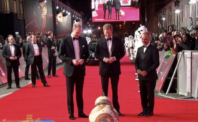 เจ้าชายวิลเลียม-เจ้าชายแฮร์รีร่วมงานเปิดตัวภ.สตาร์ วอร์