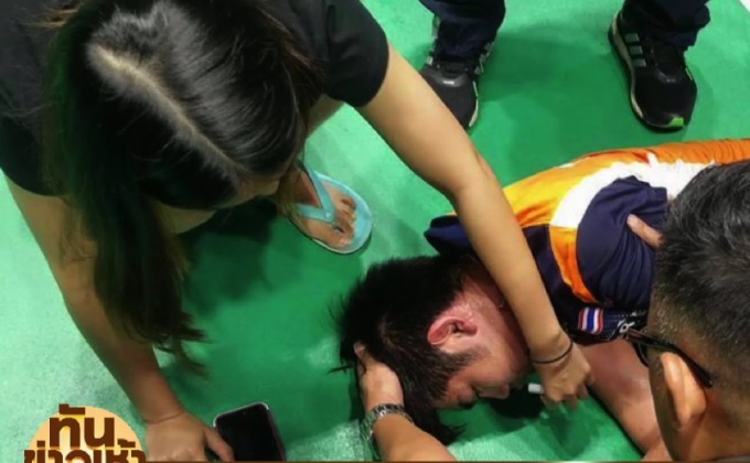 “น้องเมย์” เป็นห่วง “ตะวัน” วูบขณะแข่งแบดมินตัน