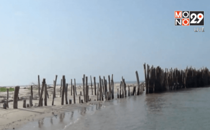 คลื่นกัดเซาะชายหาด จ.ตราด