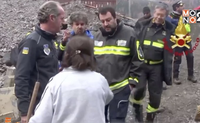 รมว.มหาดไทยอิตาลีเยือนพื้นที่ประสบภัยพายุรุนแรง