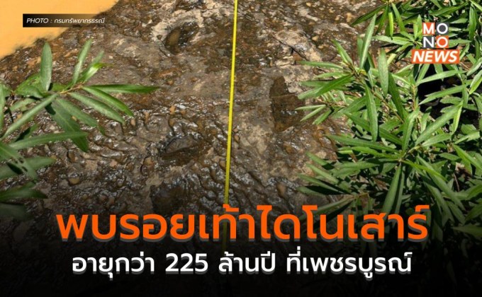 พบรอยเท้าไดโนเสาร์แห่งใหม่ในไทย อายุกว่า 225 ล้านปี ที่เพชรบูรณ์