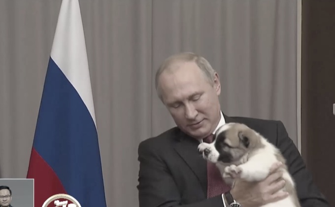 ปธน.รัสเซียได้ลูกสุนัขตัวใหม่