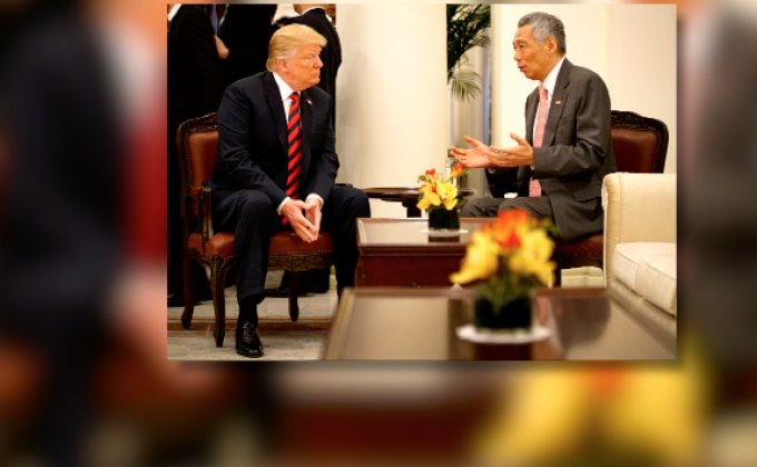 ทรัมป์หารือนายกฯสิงคโปร์ กล่าวขอบคุณเจ้าภาพ