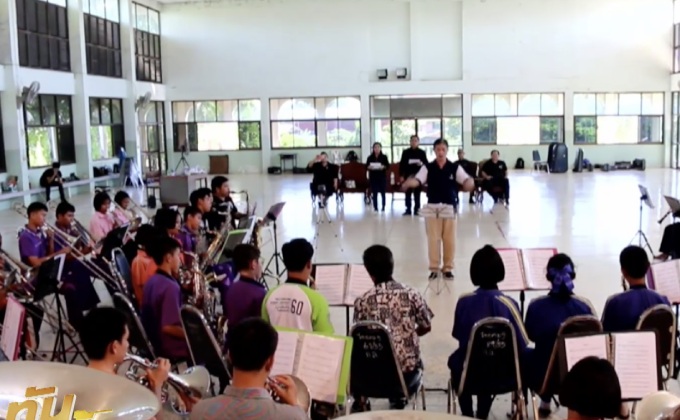 ซ้อมดนตรีพระราชพิธีถวายพระเพลิงพระบรมศพ