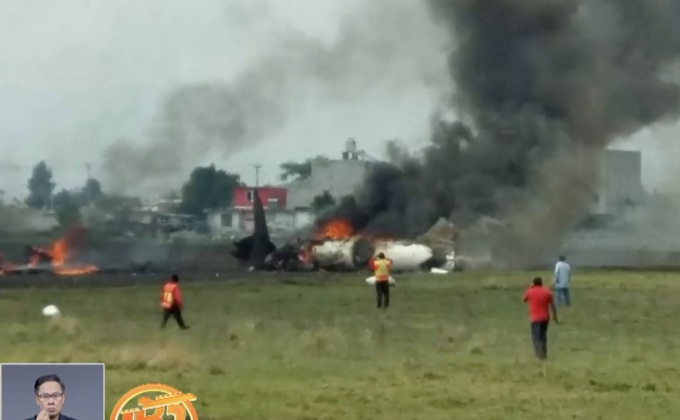 เครื่องบินขนาดเล็กตกในเม็กซิโก