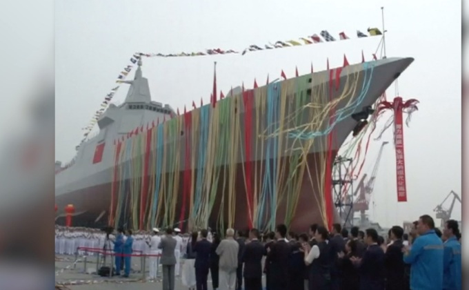 จีนเปิดตัวเรือพิฆาตผลิตเองรุ่นใหม่