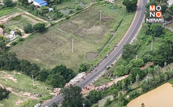 ด่วน! กัมพูชาปิดถนน 58 เกณฑ์มวลชนต้านไทย บ้านหนองจาน