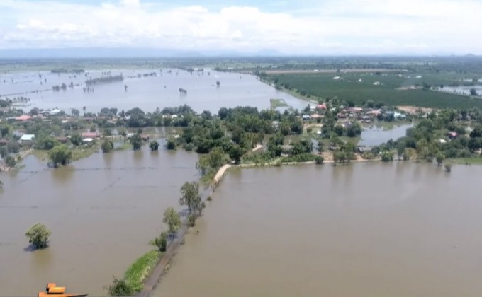 น้ำท่วมพื้นที่ลุ่มต่ำ ต.บ้านบุ่ง อ.เมืองพิจิตร