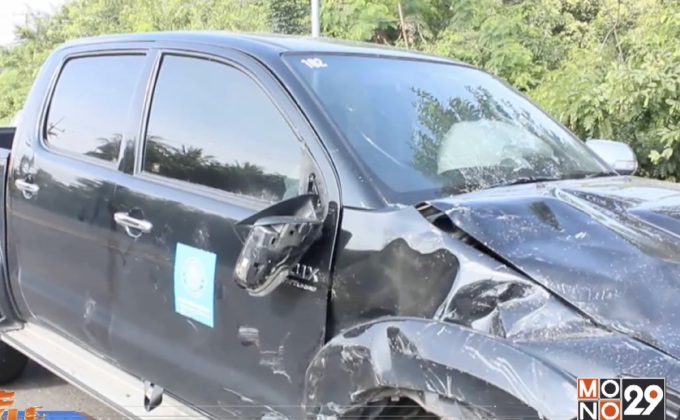 พระขับรถชนกระบะมรณภาพ จ.บุรีรัมย์