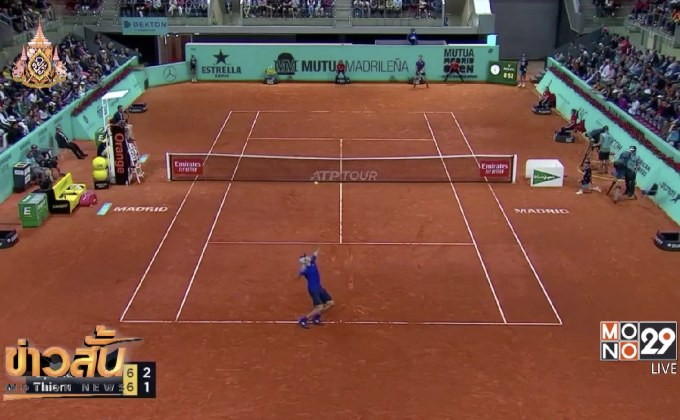 “เฟดเอ็กซ์” เข้ารอบ 16 คนเทนนิสมาดริดโอเพ่น