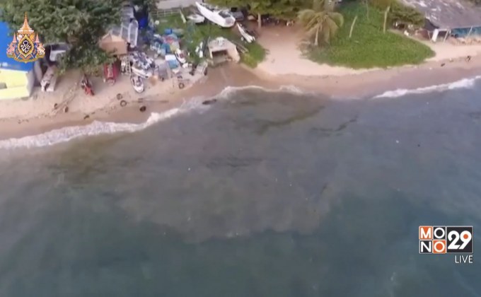 ตรวจสอบน้ำสีดำระบายลงทะเลหาดจอมเทียน