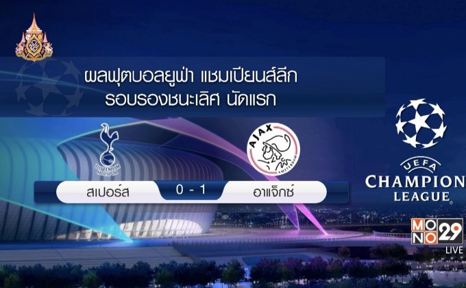 ผลฟุตบอลยูฟ่า แชมเปี้ยนส์ลีก รอบรองชนะเลิศ นัดแรก