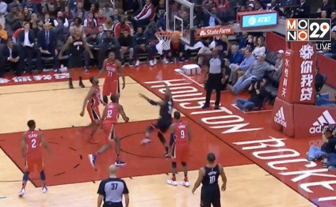 “ฮาร์เด้น-พอล-คาเปล่า” นำจรวดแล่นฉิวชนะ 10 เกมติด