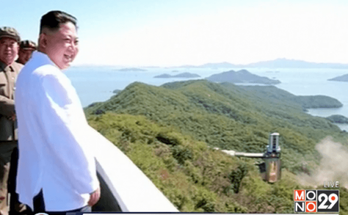 ผู้นำเกาหลีเหนือสังเกตการณ์การทดสอบจรวดลำใหม่