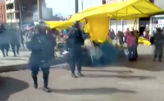 ผู้ปลูกมันฝรั่งประท้วงรัฐบาลเปรู