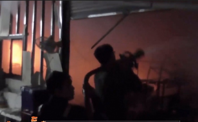 ไฟไหม้ร้านขายสังฆทานวอดที่ จ.สมุทรปราการ