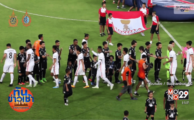 สุพรรณบุรีรัวชนะราชนาวี 4-1 บอลไทยลีก