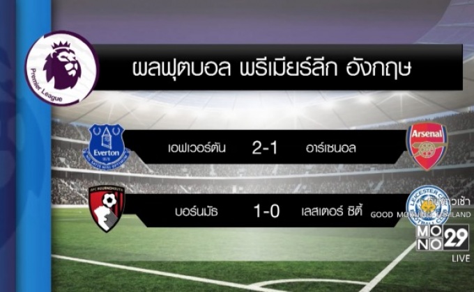 ผลฟุตบอลพรีเมียร์ลีก อังกฤษ