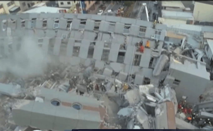 แผ่นดินไหวไต้หวัน เสียชีวิตแล้ว 26 ราย