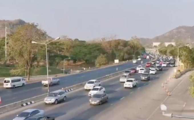 ถ.มิตรภาพ ช่วง จ.นครราชสีมา รถยังติดขัดสะสม