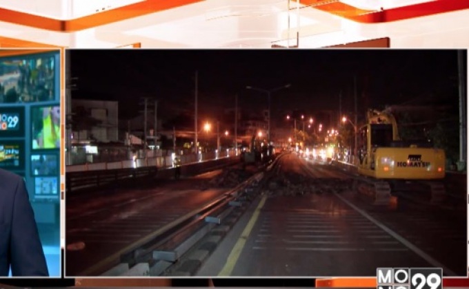 เริ่มรื้อถอนสะพานข้ามแยกรัชโยธิน