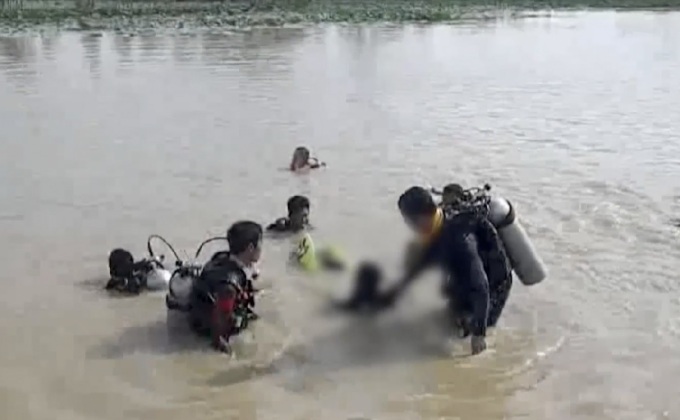 เด็ก 14 ปี ว่ายน้ำหมดแรงจมเสียชีวิตในหนองน้ำ