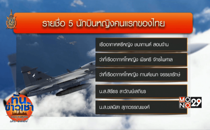 เปิดตัวแล้วนักบินหญิง 5 คนแรกของไทย