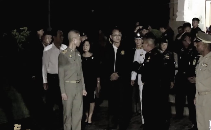 มทภ.1 ตรวจการก่อสร้างพระเมรุมาศจำลอง