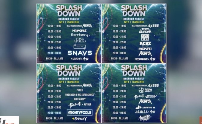 เทศกาลสงกรานต์ “Splash Down 2018” พร้อมมันส์สะใจ 