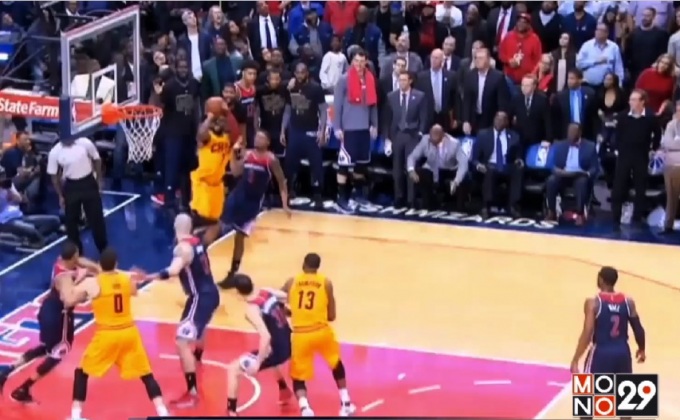 “คิงเจมส์” นำแคฟส์ต่อเวลาพิชิตวิซาร์ดส์ศึก NBA