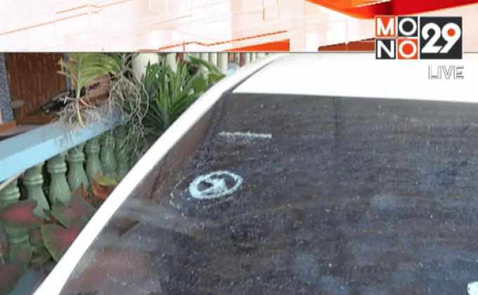 กระสุนตกใส่รถยนต์ จ.พระนครศรีอยุธยา