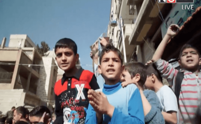 ชาวซีเรียเฉลิมฉลองข้อตกลงหยุดยิง