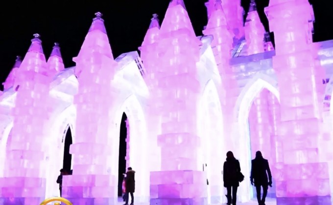 จีนจัดเทศกาลประติมากรรมน้ำแข็ง
