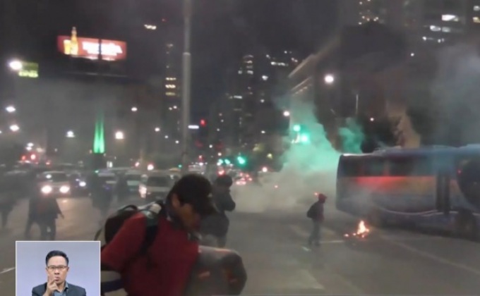 ตำรวจโบลิเวียสลายการชุมนุมกลุ่มเกษตรกร