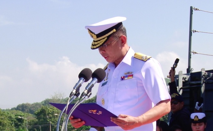 ทร.จัดสวนสนามทางเรืออำลา ปลัด กห. – ผบ.ทสส.