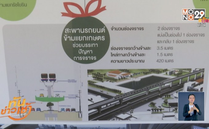รฟม. เปิดสะพานข้ามแยกเกษตร เชื่อม”พหลโยธิน-ลำลูกกา