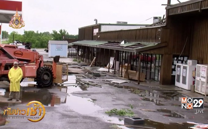 ทอร์นาโดหลายลูกพัดถล่มสหรัฐฯ