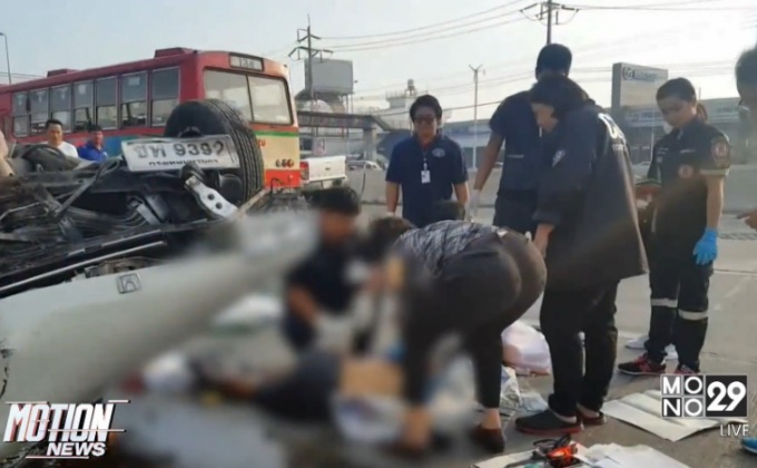 ด.ต.สำราญราษฎร์ขับเก๋งชนป้ายบอกทางเสียชีวิต