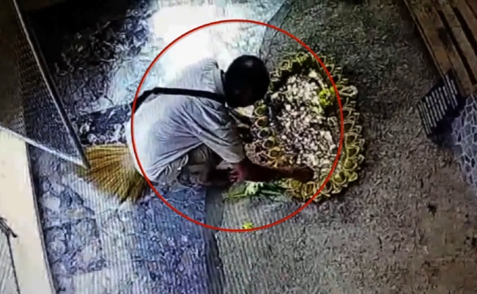 แฝงตัวเป็นจิตอาสาขโมยเงินวัดเมืองระยอง