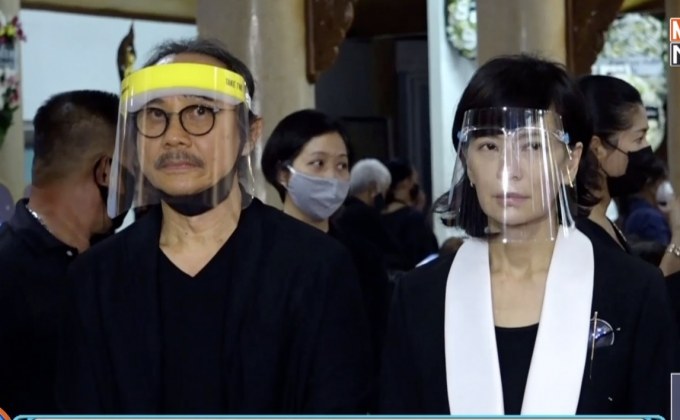 ศิลปินดาราร่วมพิธีสวดอภิธรรม “ตั้ว ศรัณยู” วัดนาคปรก