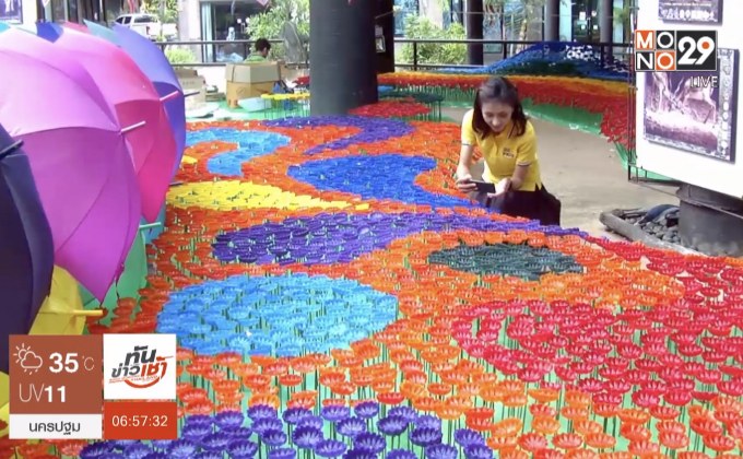 ทุ่งดอกเทียนสีรุ้งฉลอง 117 ปี งานประเพณีแห่เทียนอุบลฯ