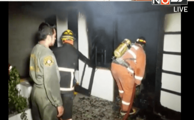 ไฟไหม้บ้าน ชวลิต ยงใจยุทธ