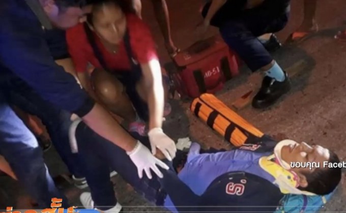 “เมฆ มังกรบิน” เทสบิ๊กไบค์คว่ำกลางถนน