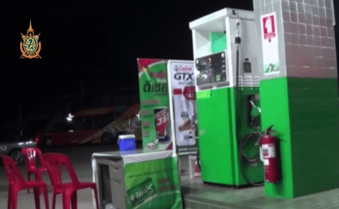 คนร้ายชิงเงินปั๊มน้ำมัน จ.อ่างทอง