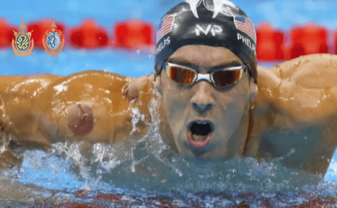 รอยครอบแก้วปรากฎชัดบนตัว “ไมเคิล เฟลป์”