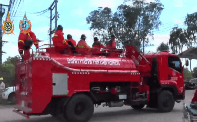 ซ้อมแผนไฟไหม้สถานบันเทิง จ.มหาสารคาม