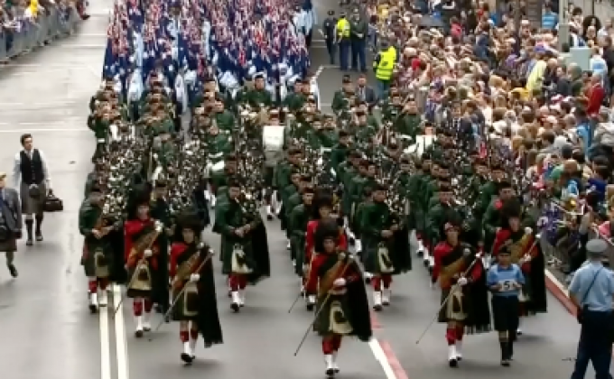 ​ออสเตรเลียจัดพิธีเดินพาเหรดเฉลิมฉลองวันแอนแซก