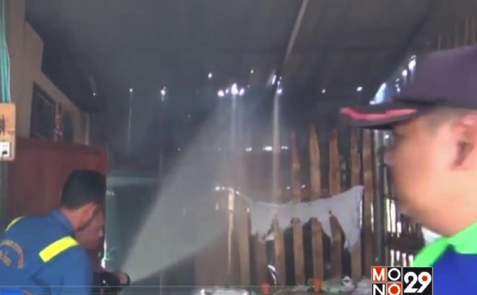 แก๊สระเบิดแม่ค้าไก่ทอดบาดเจ็บสาหัส