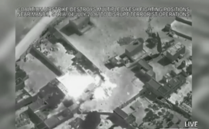 สหรัฐฯ เผยภาพโจมตี IS ในซีเรีย